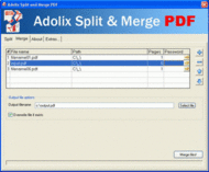 Adolix Split and Merge PDF screenshot